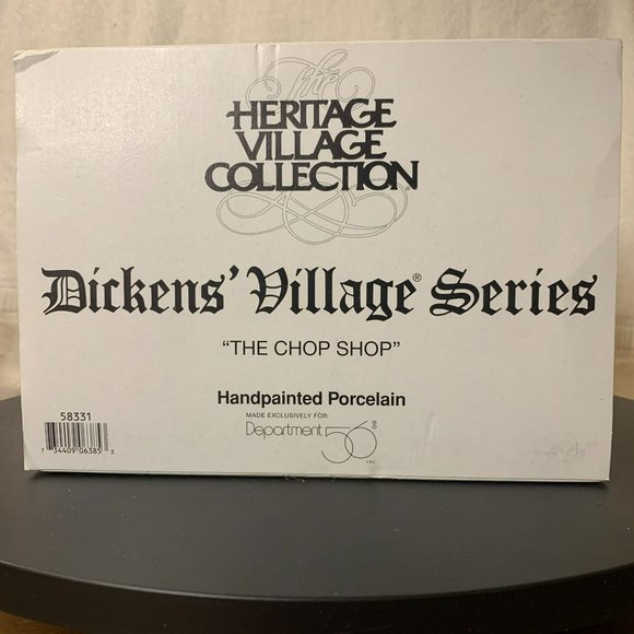 Dept 56 The Chop Shop, Dickens Village Lighted Christmas Decoration from 1995 - Picture 11 of 11